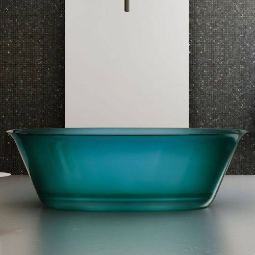 Ванна из полиэфирной смолы Abber Kristall AT9707Aquamarin 170х75 отдельностоящая овальная