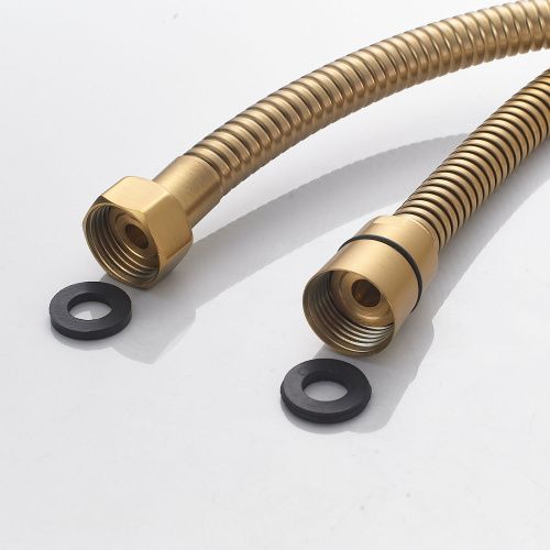 Душевая стойка Shevanik S4036G настенная цвет золотой сатин - фото 5