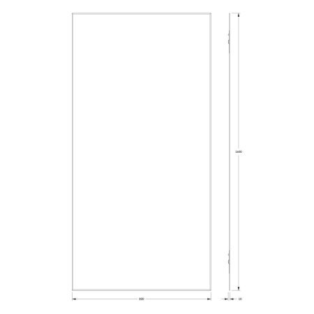 Зеркало Evoform Standard BY 0258 80х160 подвесное