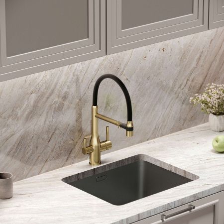 Смеситель для кухни Sancos Garda SC4009BG на мойку золото