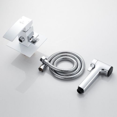 Гигиенический душ со смесителем Rose R1505F-2 белый/хром - фото 4