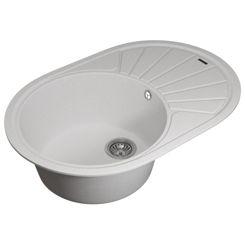 Кухонная мойка Uperwood Quartz Premium UPD-02 3910202104 76x51 цвет белый матовый - фото 2