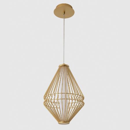 Светильник подвесной Crystal Lux Cuadra (Цуадра) CUADRA SP18W LED GOLD