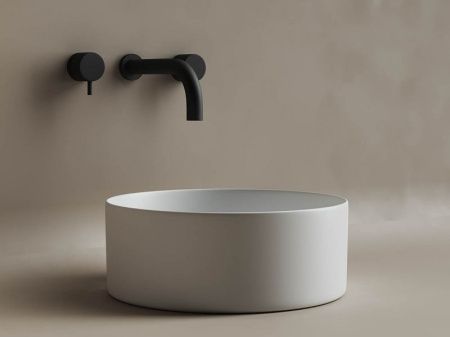 Раковина из сантехнического фарфора Ceramica Nova ELEMENT CN6032MW 40х40 накладная цвет белый без отверстий под смеситель