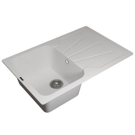 Кухонная мойка Uperwood Quartz Premium UPD-04 3910202112 80х50 цвет белый поверхность матовая