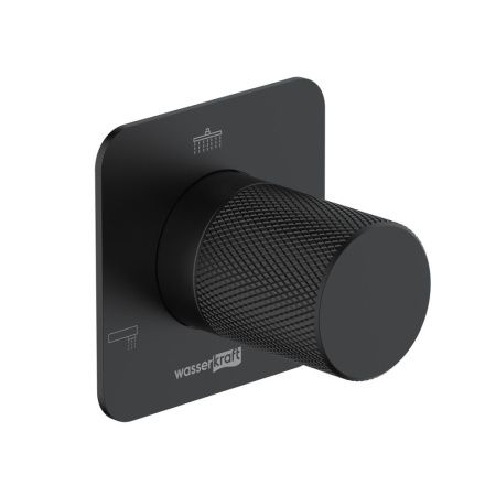 Переключатель на 3 выхода Wasserkraft Fulda 5200 A300 встраиваемый в стену черный