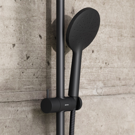 Душевая стойка Damixa Jupiter 977000300 настенная цвет черный