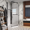 Душевая кабина Cerutti SPA CHIKA901B 90х90 пятиугольная без крыши ориентация универсальная