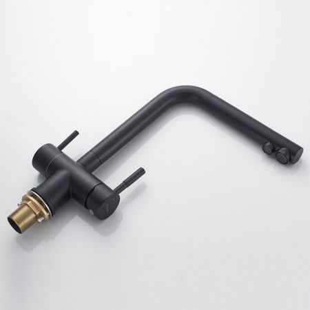 Смеситель для кухни Shevanik S468H на мойку черный