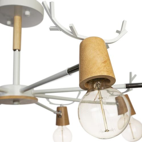 Люстра на штанге Loft It SVEN 10024/8 White - фото 5