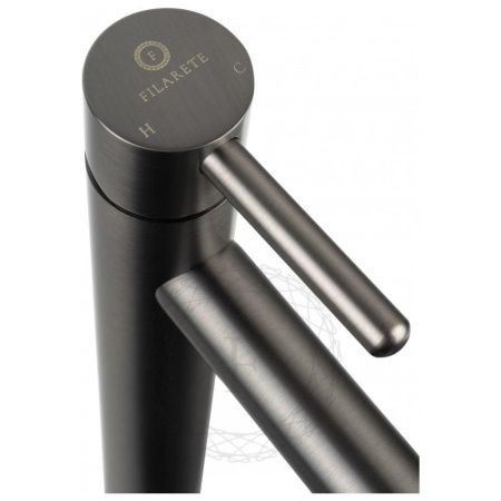 Смеситель для раковины Filarete Roun FL6020BG на столешницу графит