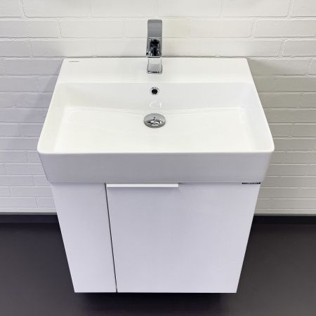 Тумба с раковиной Comforty Асти 00-00019248CF 60х50 подвесная цвет белый