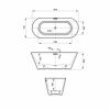 Ванна акриловая Wellsee Cute Twin R 238401000 170х75 отдельностоящая овальная с ножками