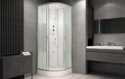 Душевая кабина AvaCan L901GM+EL 100х100 четверть круга - фото 2