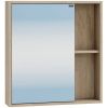 Зеркало-шкаф СанТа Прима 700344 60х70 подвесной цвет коричневый/бежевый