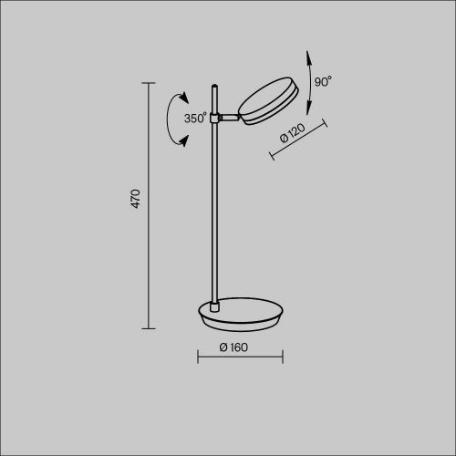 Светильник настольный Maytoni Fad MOD070TL-L8B3K - фото 4