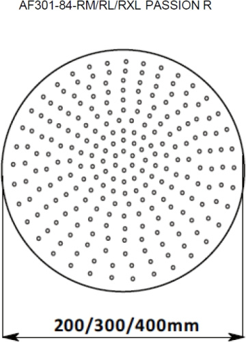 Верхний душ Aquanet Passion AF301-84-RL хром - фото 2