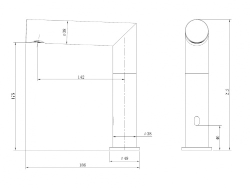 Смеситель Abber Perfekte 316 AF8A101BSTS на раковину сталь брашированная - фото 3