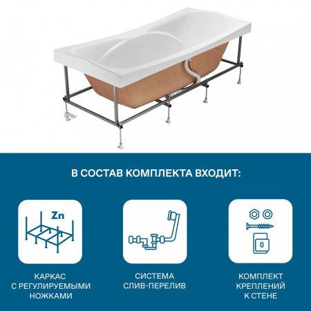 Монтажный комплект для ванны Santek Корсика 1WH112420