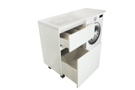 Тумба с раковиной Эстет Dallas Luxe 140 ФР-00002519 70х50 напольная цвет белый