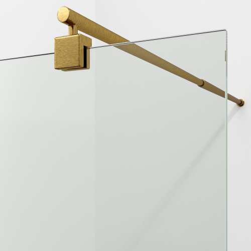 Душевая перегородка WasserKRAFT Rur 30W 30W40BG 120х200 стекло прозрачное профиль золото матовое - фото 2