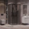 Душевой уголок Grossman Cosmo 300.K33.02.9090.21.10 90х90 стекло тонированное профиль черный без поддона
