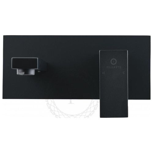 Смеситель для раковины Filarete Fing FL4040BL встраиваемый в стену черный - фото 5