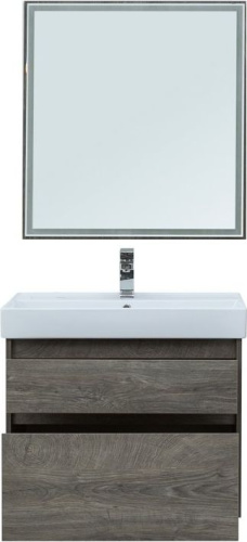 Комплект мебели: тумба с раковиной + зеркало Aquanet Nova Lite 00242904 75,7х46х145 напольный/подвесной - фото 4