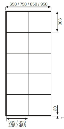 Душевая перегородка New Trendy AVEXA Black EXK-2020 70х200 стекло прозрачное профиль черный