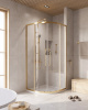 Душевой уголок Cezares RELAX 304 RELAX-304-R-2-100-C-BORO 100х100 стекло прозрачное профиль золото без поддона