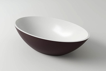 Раковина из искусственного камня Holbi DIONE 1.02.006.11.2 59х36 накладная цвет белый матовый