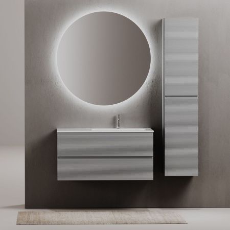 Тумба под раковину Sancos FOLK FL100RES 100х40 подвесная цвет серый