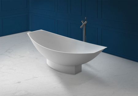 Ванна из искусственного камня Abber Stein AS9610 180х80 отдельностоящая прямоугольная с ножками