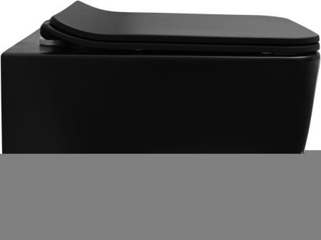 Чаша унитаза подвесная Allen Brau Liberty 4.33007.31 цвет черный без сиденья безободковая каскадный смыв