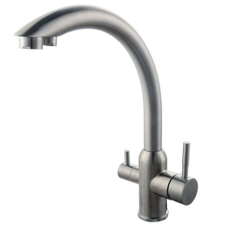 Смеситель для кухни Fashun A54309-A на мойку сатин