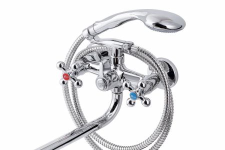 Смеситель для ванны и душа FAUZT FZs-435-32 настенный хром