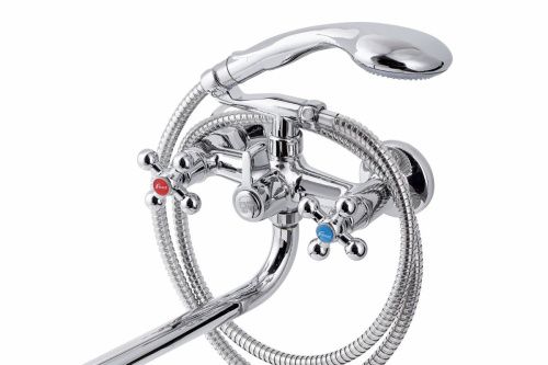 Смеситель для ванны и душа FAUZT FZs-435-32 настенный хром - фото 2