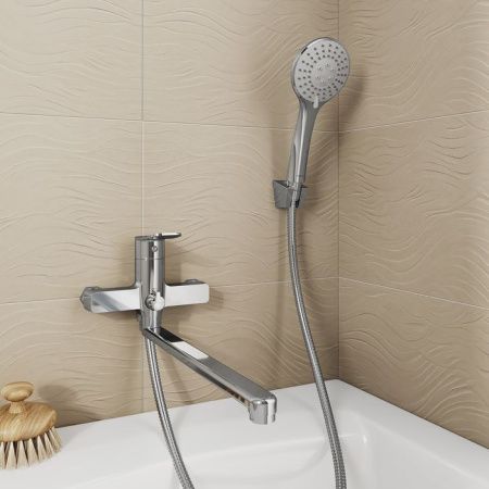 Смеситель для ванны Milardo Demi DEMSB00M10 настенный хром