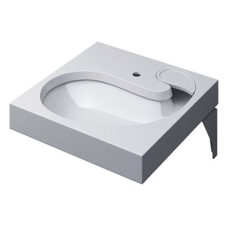 Раковина из искусственного камня Uperwood Comforty 291021038 60х60 над стиральной машиной цвет белый