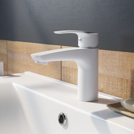 Смеситель IDDIS Ray RAYWT00i01 на раковину белый