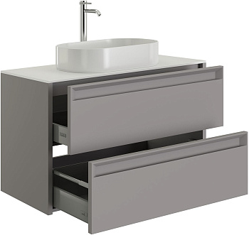 Тумба под раковину Allen Brau Fantasy 2.0 1.11003.PGM 2.0 100х46х62 подвесная цвет серый