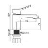 Смеситель Maretti Elena EA32RF163 на раковину хром