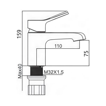 Смеситель Maretti Elena EA32RF163 на раковину хром