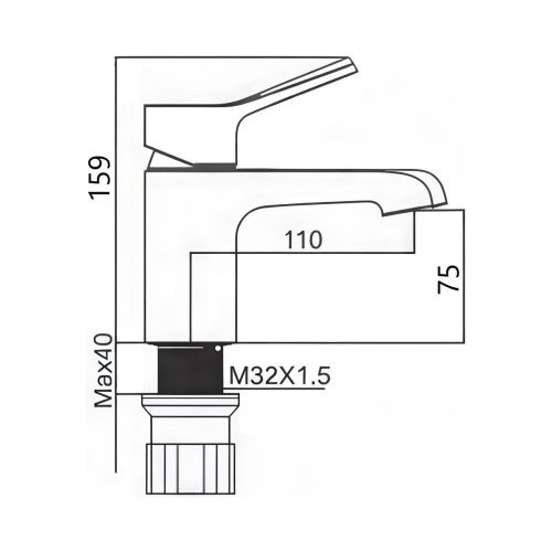 Смеситель Maretti Elena EA32RF163 на раковину хром - фото 3