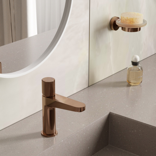 Смеситель WasserKRAFT Paar 8800 8803 на раковину золото розовое - фото 2