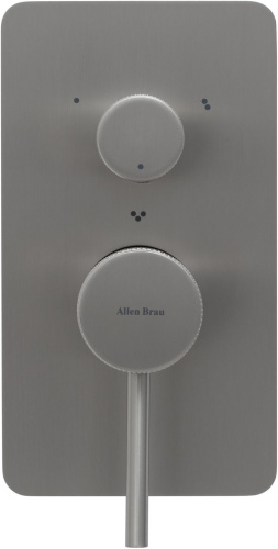 Смеситель для ванны с душем Allen Brau Priority 5.31A11-BN встраиваемый в стену никель без термостата - фото 2