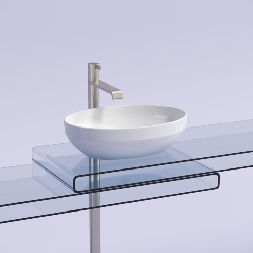 Раковина Ceramica Nova ELEMENT 50 см CN6056 накладная цвет белый - фото 5