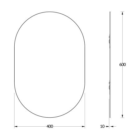 Зеркало Evoform Colora BY 0461 40х60 подвесное