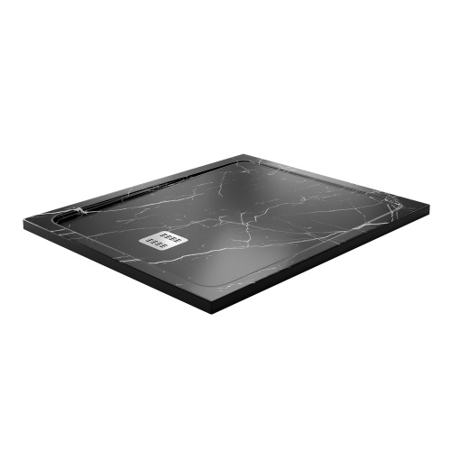 Душевой поддон WasserKRAFT Neime 19T 19T10 120x100 искусственный камень черный - фото 2