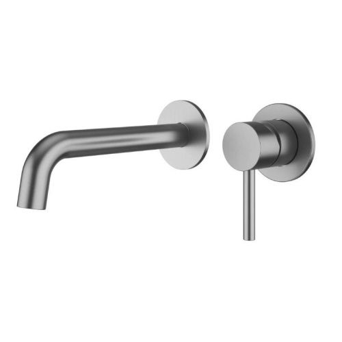 Смеситель для раковины Knotlor ECLIPSE SS-25 настенный нержавеющая сталь - фото 2